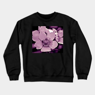 Glacier National Park Wild Flowers, black and white Crewneck Sweatshirt